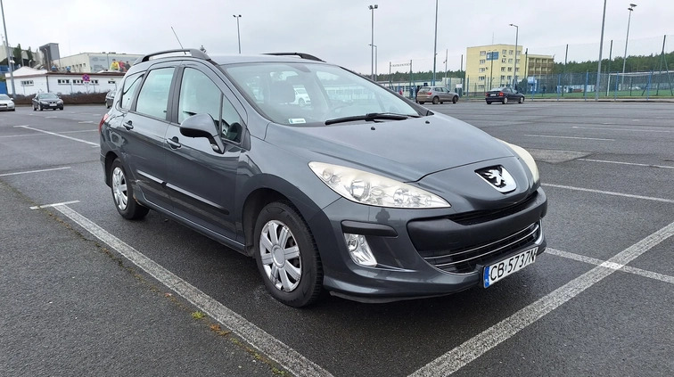 Peugeot 308 cena 10800 przebieg: 220000, rok produkcji 2008 z Bydgoszcz małe 106